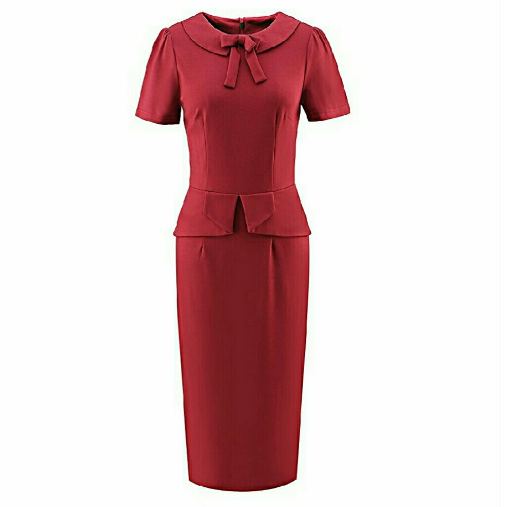 Bow pencil dress